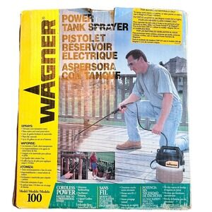 Wagner Power Tank Sprayer Model 100 1 Gallon Tank 2 Speed Cordless Pump NIB